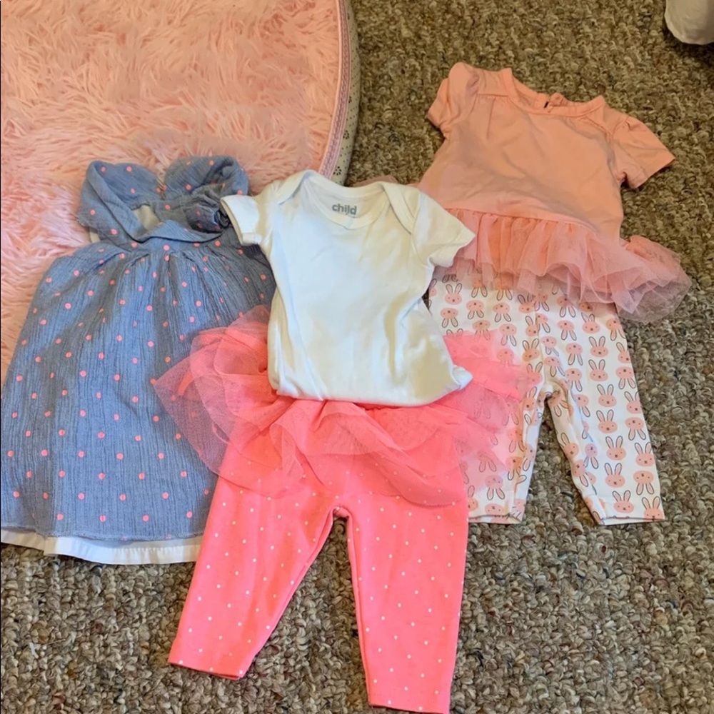 Baby girl newborn lot